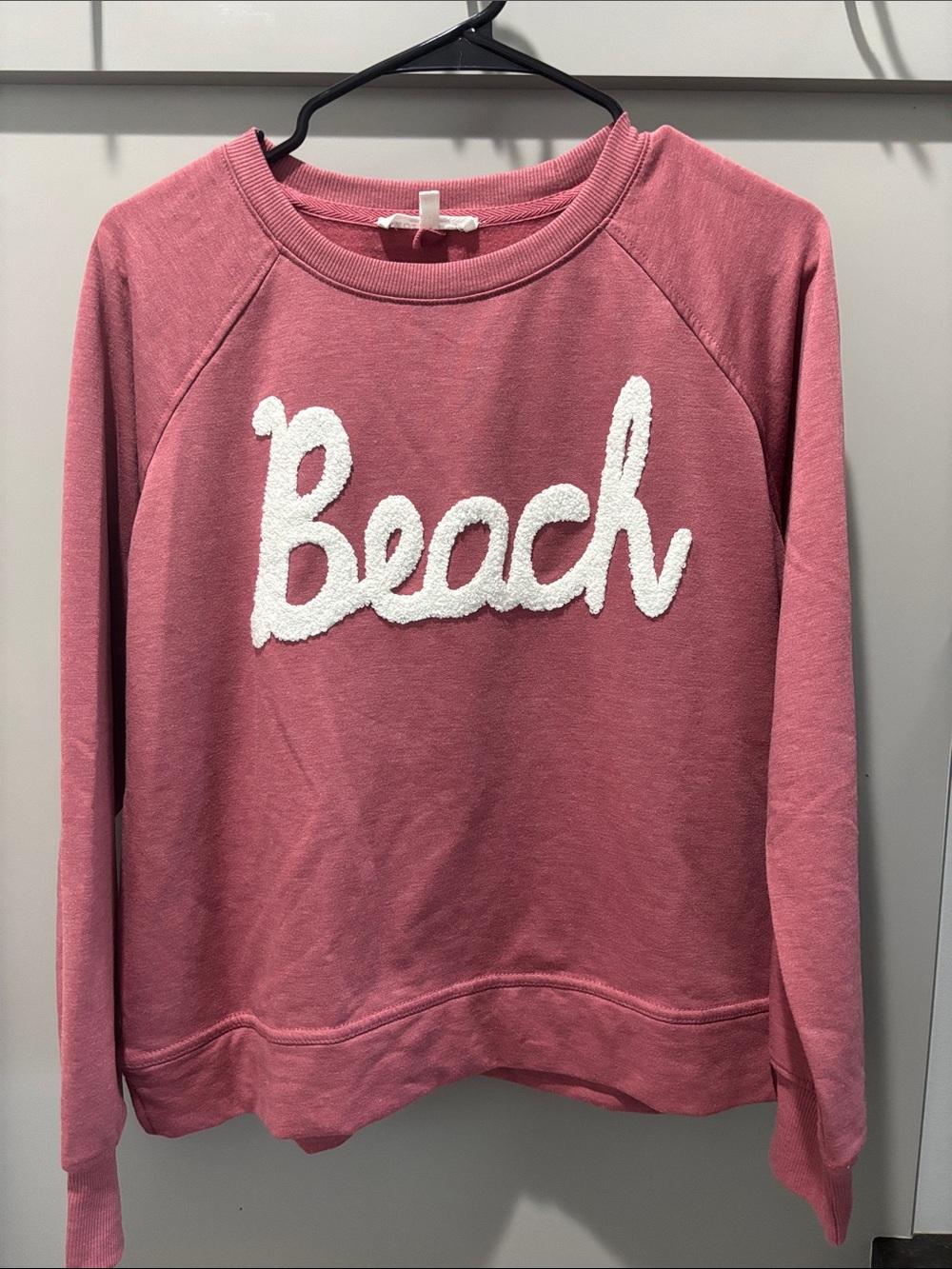 Women’s Pink 'Beach' Pullover Sweatshirt